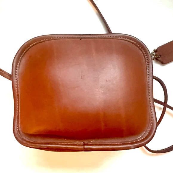 Vintage Coach 90's Hadley British Tan Leather Crossbody - Picture 6 of 9